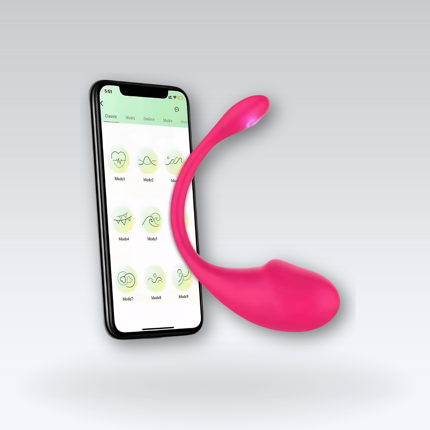 Vibrador Ballenita con App